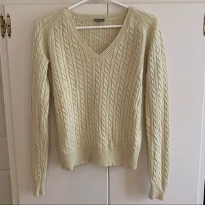 100% Cashmere Cable Knit Sweater Sz S